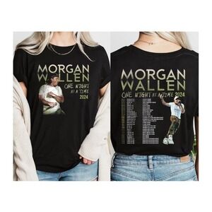 One Night At A Time Morgan Wallen 2 Sided Shirt Unisex Country Music Tee